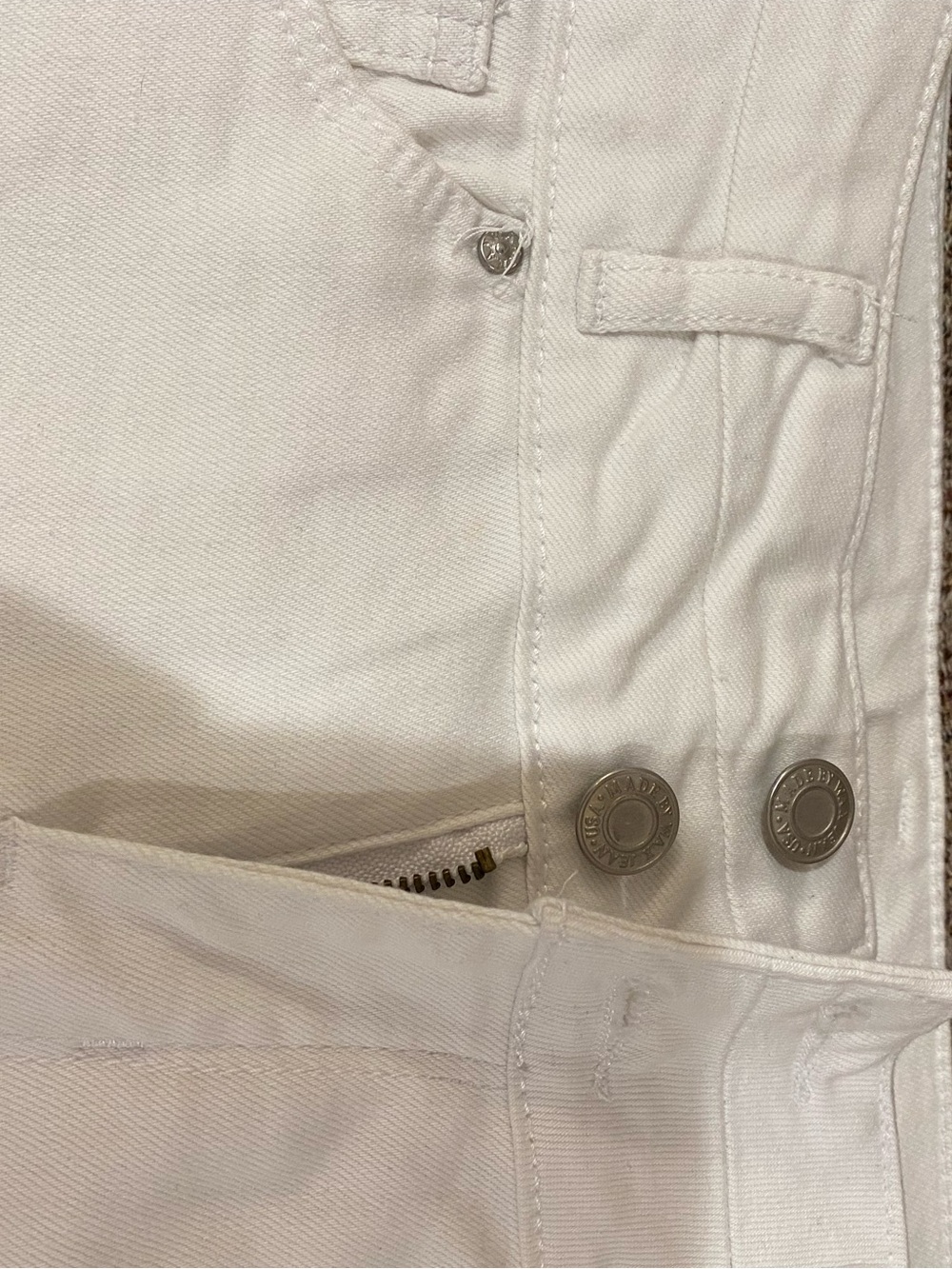 Wax Jean White Women's Denim Shorts - Picture 2 of 6
